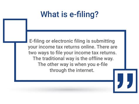 What Is E Filing