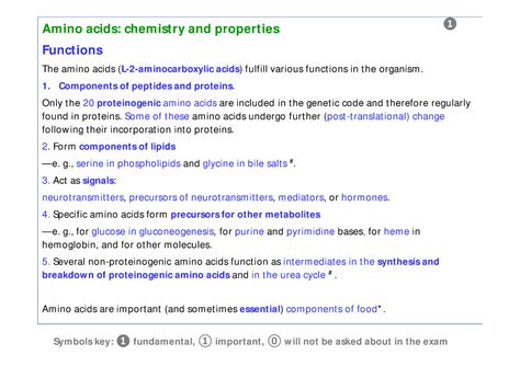 Biol Biochem 3 Amino Acids And Proteins Amino Acids Chemistry And