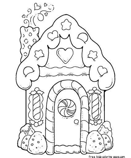 For some, the gingerbread house is a yearly tradition, filled free december coloring page printable. gingerbread house printable coloring pages for kidsFree ...