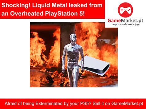 Shocking Liquid Metal Leaked From An Overheated Playstation 5