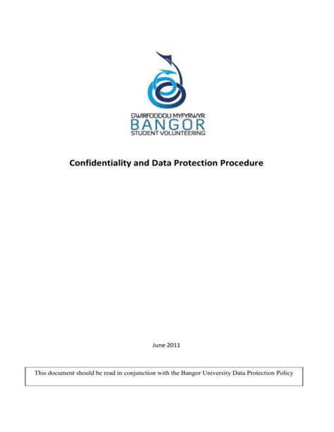 Confidentiality And Data Protection Policy