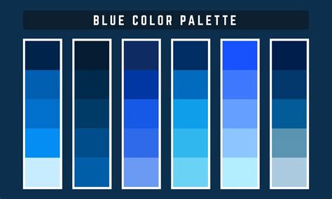 Paleta De Colores Vector Azul 2209256 Vector En Vecteezy