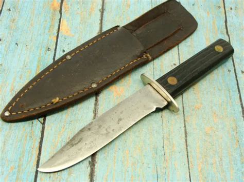 Vintage Utica Sportsman Fixed Blade Hunting Skinning Bowie Knife Knives