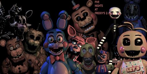 Five Nights At Freddys 2 All Animatronics By Thegoatgamer On