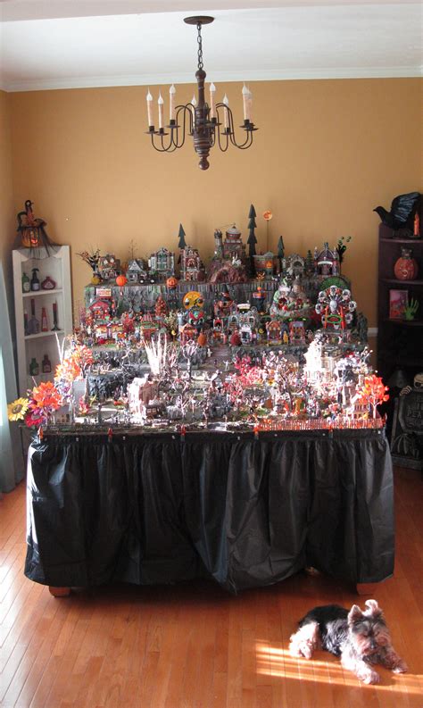 Dept 56 halloween lit town clock 5.5 lighted village accessory lighted bat. Pin on Spooky town