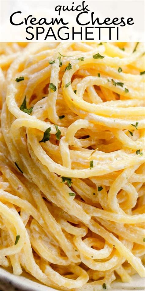 Cream Cheese Spaghetti A Deliciously Simple Pasta Recipe