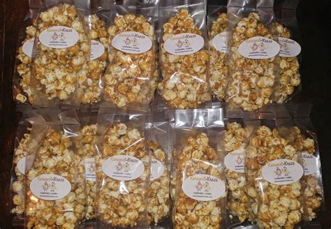 20 CARAMEL CORN Popcorn Bags 2 oz | Etsy | Caramel corn, Homemade caramel candy, Homemade caramel