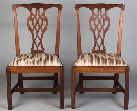 American Chippendale Mahogany Chairs Cottone Auctions
