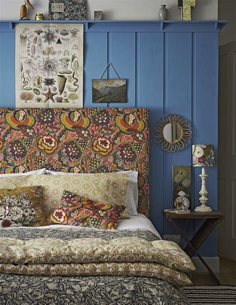 Blue Bohemian Interior Design With Vintage Style