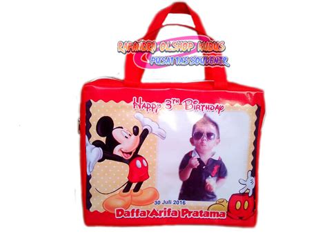 Jual Tas Ulang Tahun Anak Pakai Foto Tas Ultah Mickey Mouse Tas