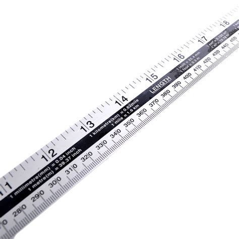 1 Metre 1000mm Long Metal Ruler 40 Measure Double Sided Aluminium