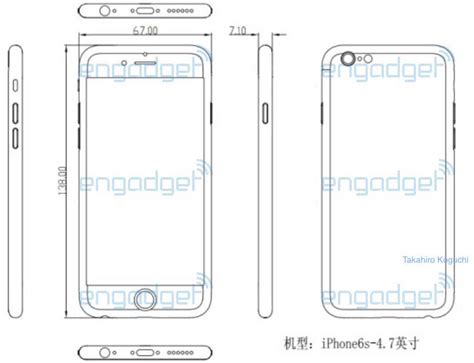Iphone 6s component placing and schematicts(block) diagram block diagram iPhone 6s is 0.2mm thicker than iPhone 6, leaked industrial design diagram indicates