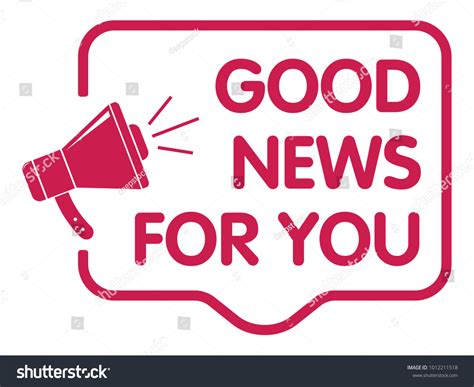Good News Announcement Stock Vector Royalty Free 1012211518