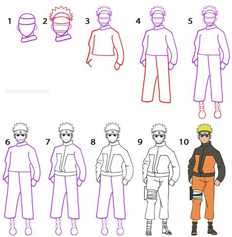 How To Draw Naruto Step By Step Pictures Desenho Passo A Passo