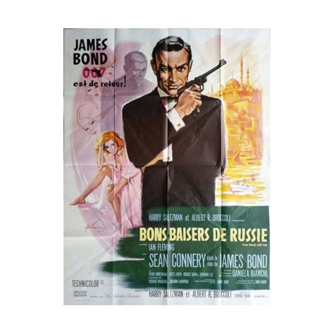 Original Vintage French Movie Poster James Bond 007 From Russia With