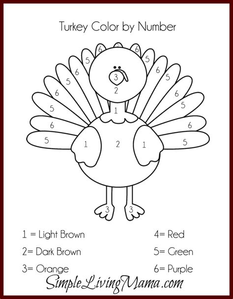 Free Thanksgiving Printables And Crafts For Kids Simple Living Mama
