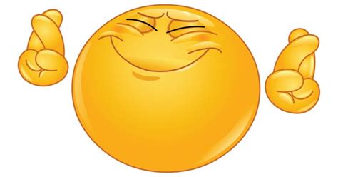Fingers Crossed Animated Smiley Faces Emoticon Faces Funny Emoji