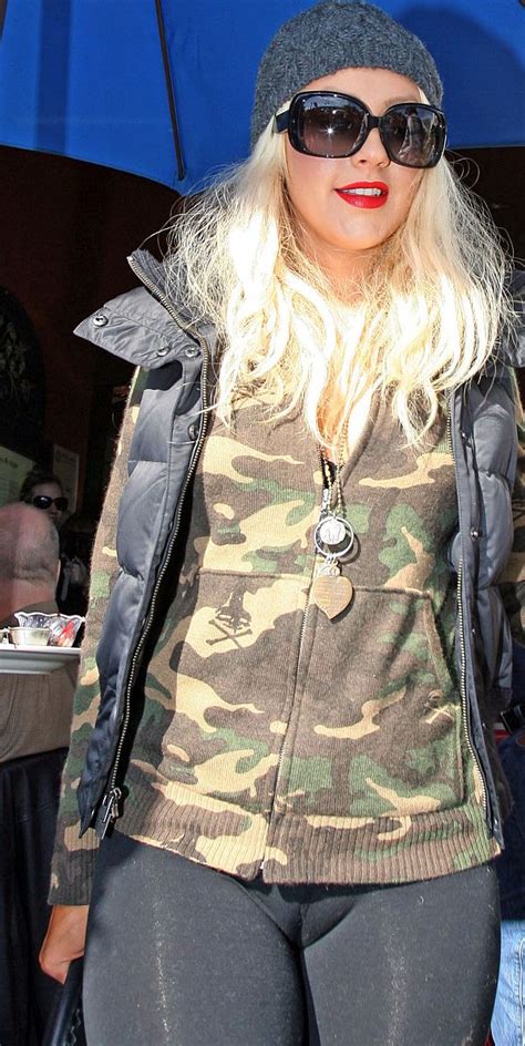 Christina Aguilera Cameltoe Army Fatigue Taxi Driver Movie