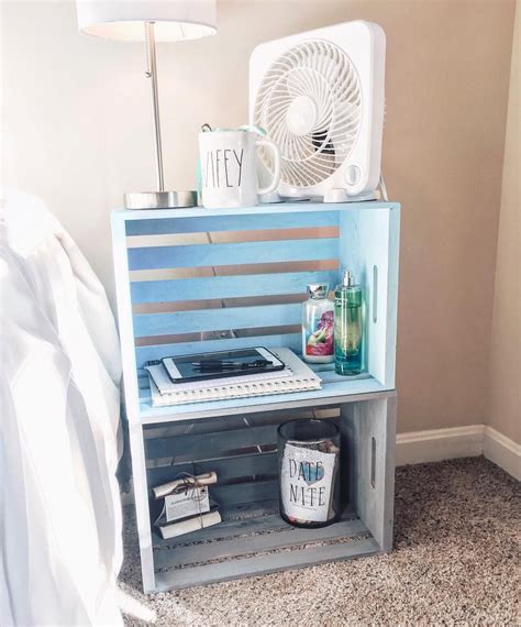 Love Our Bedside Tables Super Easy Diy Project And I Believe The Crates