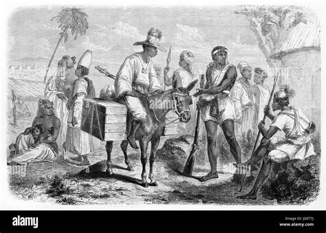 Group Of Black Senegal Fula And Wolof Armed And Horseback People