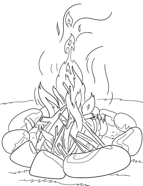 Bonfire Night Colouring Pages