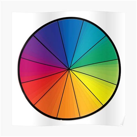 Color Wheel Poster For Sale By Pistachio Shell Redbubble