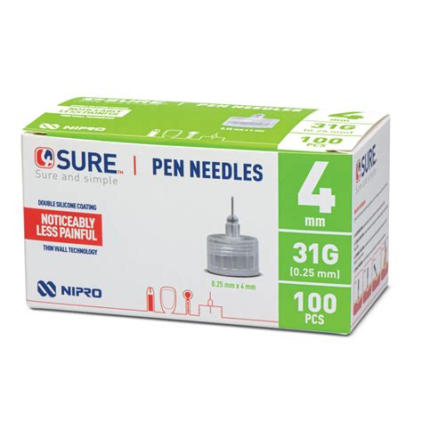 4sure Pen Needles 31g Diabetes Uk Shop