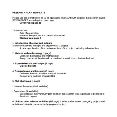 Methodology refers to the overarching strategy and rationale of your research project. FREE 11+ Sample Research Plan Templates in MS Word | PDF