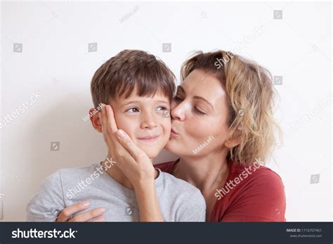 Mother Kisses Son Images Stock Photos Vectors Shutterstock