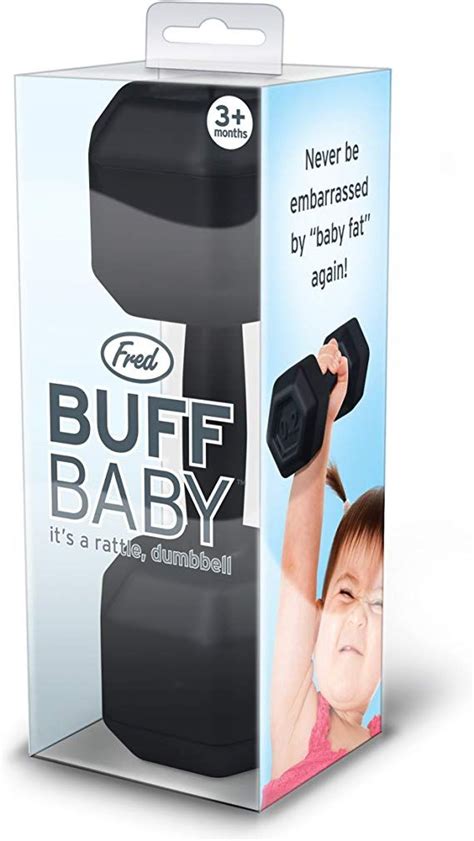 Fred Buff Baby Dumbbell Baby Rattle Funny Baby Ts