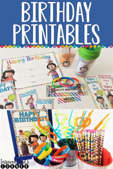 Birthday Ts And Certificates Kit Birthday Printables Birthday