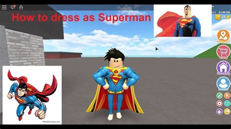 How To Dress As Superman Tutorialroblox Youtube