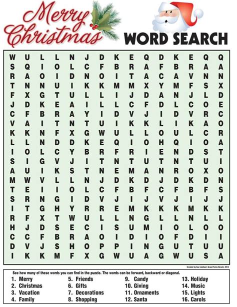 Christmas Word Searchlayout 1 Christmas Word Search Christmas Words