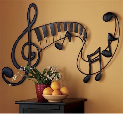 Music Themed Metal Wall Art Metal Wall Art For Both Indoor And