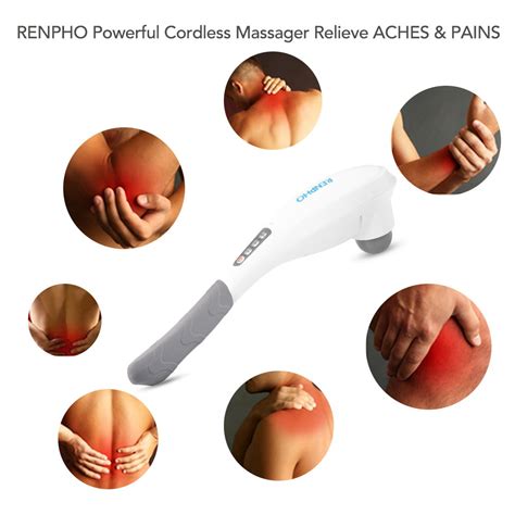 Renpho Rechargeable Hand Held Deep Tissue Massager For Muscles Back Foot Ebay