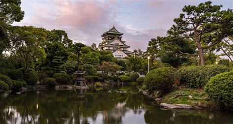 Download Osaka Castle Nishimura Garden Wallpaper