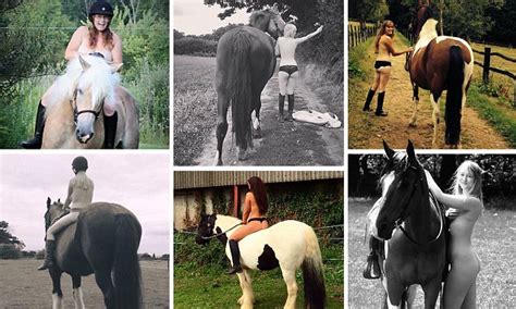 Riders Naked On Their Horses To Urge Motorists To Take More Care When