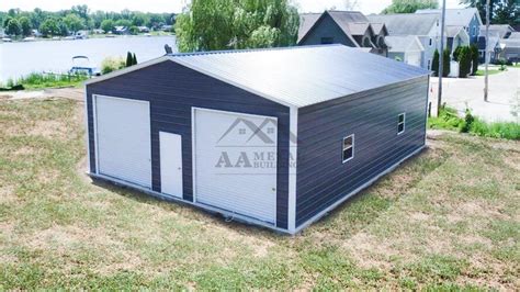 30x50 Enclosed Metal Building Strong Durable Garages With Endless