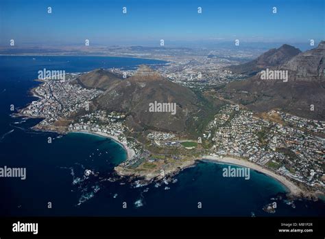 Clifton Beach Left Camps Bay Right And Table Mountain Cape Town