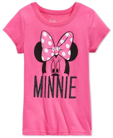 Disney Minnie Mouse Graphic Print T Shirt Little Girls Shirts And Tees