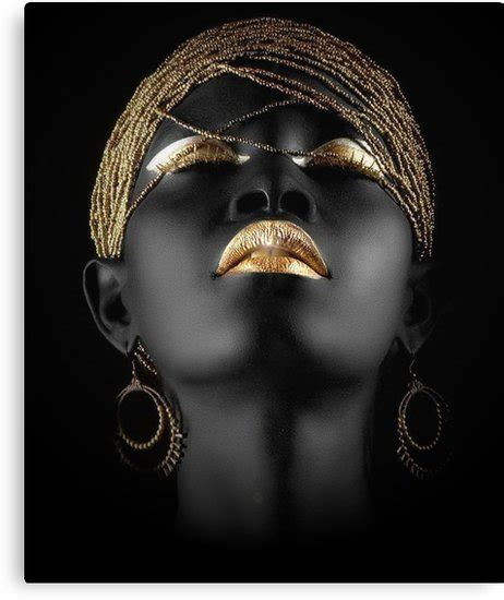 African Queen Canvas Print By Johnnyssandart Black Women Art African