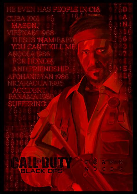 Call Of Duty Black Ops Frank Woods Poster By Dan1637iel On Deviantart