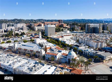 Aerial Views Of Westwood Village Los Angeles California Stock Photo