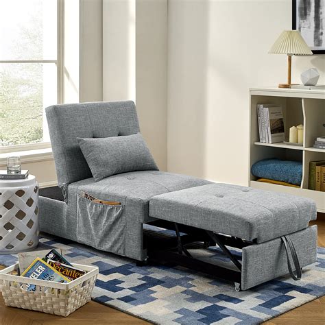 Buy Antetek 4 In 1 Convertible Sofa Bed Folding Ottoman Er Chair Bed