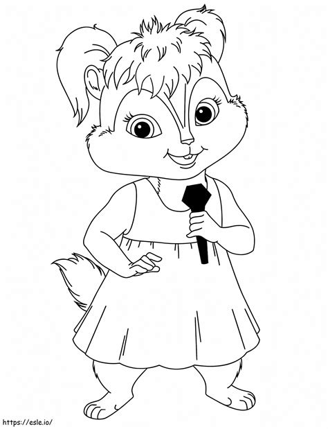 Eleanor In Chipettes coloring page