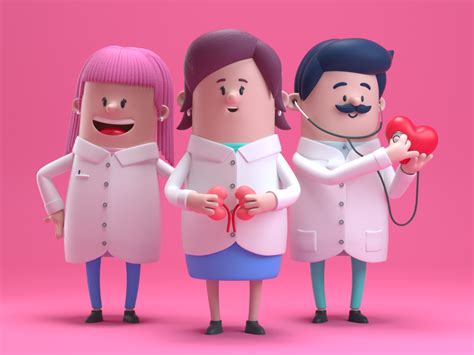 Doctor Character Illustration 3d Character Character Design Animation