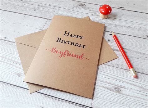 Boyfriend Birthday Card Birthday Greetings Boyfriend Cards Etsy Uk