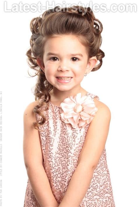 Pretty hairstyles braided hairstyles braided ponytail updo hairstyle. 29 Cutest Hairstyles for Little Girls | Kids updo ...