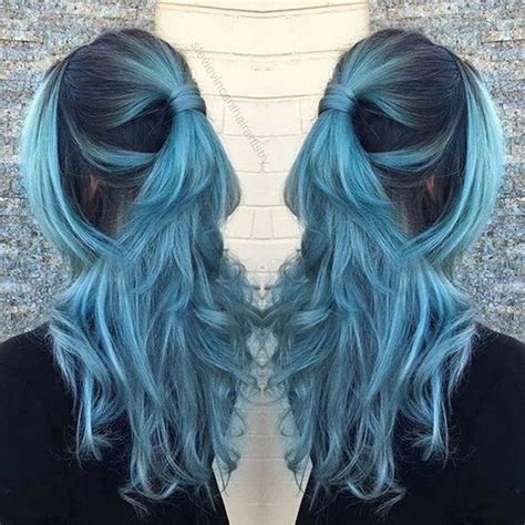 25 ideas para teñirte el pelo de azul tú en línea hair color pastel teal hair hair styles