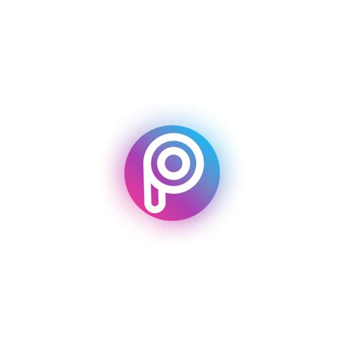 Picsart Logo Neon Icon Circle Sticker By Itsjagbir